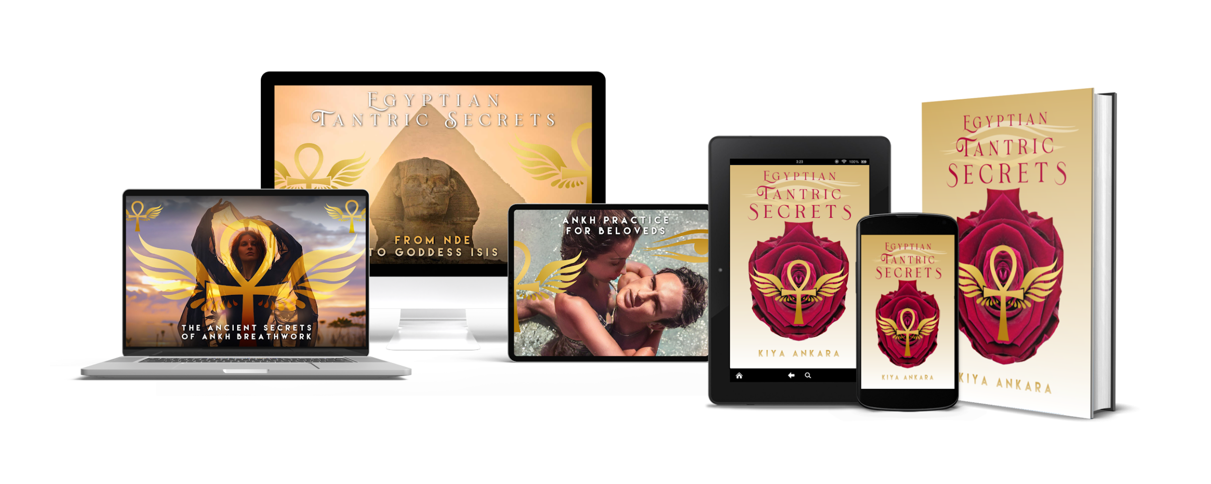Egyptian Tantric Secrets book, bonus online course, and all 7 bonuses